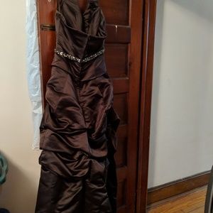 Long brown gown